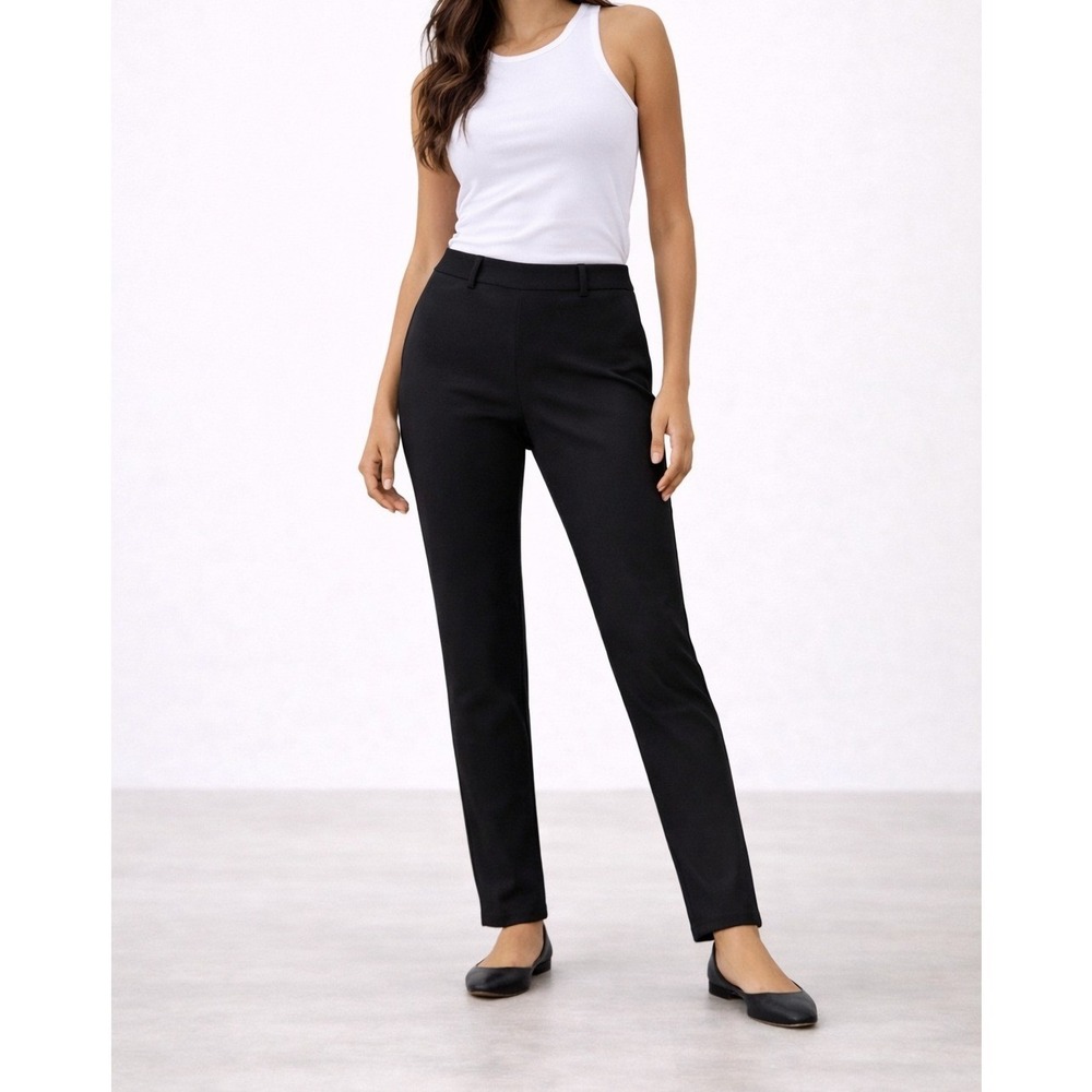 INC International Concepts Womens Black Pull On Skinny Pants Trousers Size 6